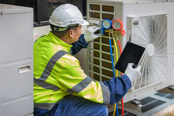 Professional Hvac technician working in Malone, WI